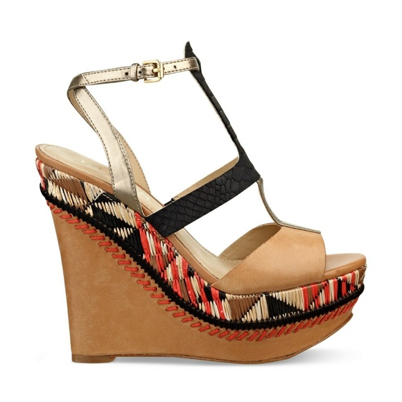 wedge sandals guess